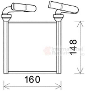 VAN WEZEL 25006293 -  Теплообменник, отопление салона